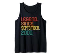Legend Since September 2000 Men Women Vintage 2000 Birthday Canotta