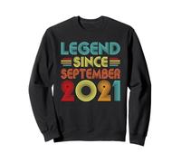 Legend Since September 2021 5th Birthday Retro 5 Years Old Felpa