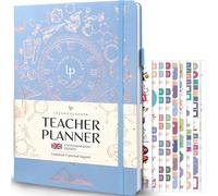 Legend Teacher Planner UK Edition - Libro delle lezioni non datato per insegnanti con calendari settimanali e mensili, organizzazione aula e pianificatore dell'anno scolastico, 21,5 x 28 cm, copertina