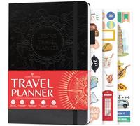Legend Travel Planner, diario di viaggio per donne, uomini e coppie, diario di viaggio (nero)