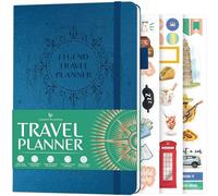 Legend Travel Planner - Organizer per itinerari per le vacanze, diario di viaggio per donne, uomini e coppie, formato A5 (blu mistico)