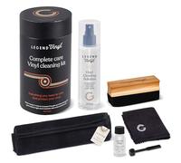 Legend Vinyl Kit de nettoyage complet pour vinyle, 2 grands chiffons en microfibre, solution de nettoyage 200 ml, brosse anti-poussière et stylet en fibre de carbone et fluide