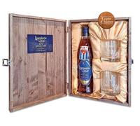 LEGENDARIO RON ANEJO ORO 70 CL CONFEZIOEN REGALO IN LEGNO CON 2 BICCHIERI
