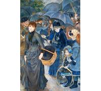 LegendArte - Stampa su tela - Gli Ombrelli - Pierre Auguste Renoir - Quadro su Tela, Decorazione Parete cm. 80x120
