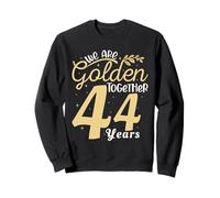 Legendary 44 Year golden Marriage anniversary Crew Men Women Felpa