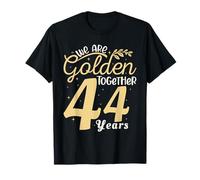 Legendary 44 Year golden Marriage anniversary Crew Men Women Maglietta