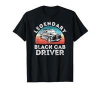 Legendary Black Cab Driver, Black Taxi Driver Taxi Driver Uomini Donne Maglietta