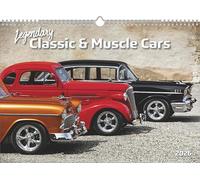 Legendary Classic & Muscle Cars 2026 - Wand-Kalender - Auto-Kalender - 42x29,7 - Oldtimer
