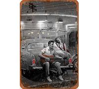 Legendary Crossroads Marilyn Monroe Elvis Presley Targa in Latta Poster Vintage Targa Decorazione da Parete per Bar Cafe Giardino Camera da Letto Ufficio Hotel 20X30 cm