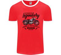 Legendary Motocicletta Biker Cafe Racer Uomo Ringer