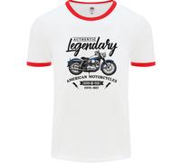 Legendary Motocicletta Biker Cafe Racer Uomo Ringer