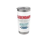 Legendary Since August 2008 Bicchiere termico in acciaio inox doppia parete