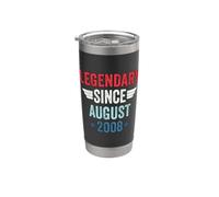 Legendary Since August 2008 Bicchiere termico in acciaio inox doppia parete