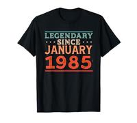 Legendary Since Gennaio 1985 Retro Vintage Anni '70 Anni '80 Compleanno Maglietta