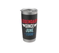 Legendary Since June 2008 Bicchiere termico in acciaio inox doppia parete