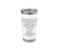 Legendary Since May 2008 Bicchiere termico in acciaio inox doppia parete