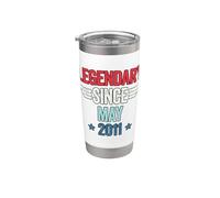 Legendary Since May 2011 Bicchiere termico in acciaio inox doppia parete