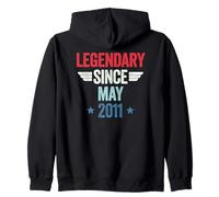 Legendary Since May 2011 Felpa con Cappuccio