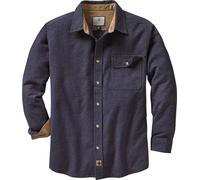 Legendary Whitetails Buck Camp Flannel Shirt Manica Lunga, Blu Navy, XL Uomo