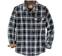 Legendary Whitetails Buck Camp, Camicia da Uomo in Flanella, Casual, a Maniche Lunghe con Bottoni, Polsini in Velluto a Coste, Birch Poseidon, 5XL