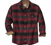 Legendary Whitetails Buck Camp Camicia Flanella Manica Lunga, Cabin Fever Plaid Rosso, XX-Large Big Tall Uomo