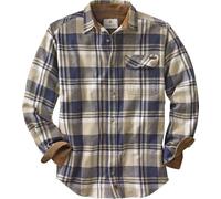 Legendary Whitetails Buck Camp Flanella, Camicia Casual a Maniche Lunghe con Bottoni, Polsini in Velluto a Coste, Plaid di scisto, XL