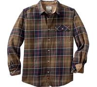 Legendary Whitetails Buck Camp-Camicia in Flanella Maglietta con Bottoni, Plaid Huntsman, M Uomo