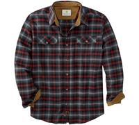 Legendary Whitetails Camicia da Uomo in Flanella a Maniche Lunghe, con Bottoni, vestibilità Comoda, Banner Crimson Plaid, XL Alto