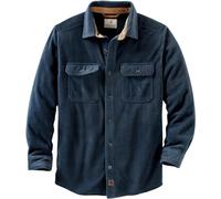 Legendary Whitetails Camicia da Uomo in Pile con Bottoni, Modello Navigator, Blu Navy, L