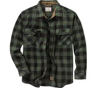 Legendary Whitetails, Camicia da Uomo in Pile con Bottoni, Stile navigatore, Night Forest Plaid, M