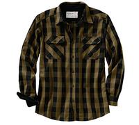 Legendary Whitetails Camicia da Uomo Tough as Buck in Flanella Pesante, con Bottoni