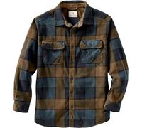 Legendary Whitetails Camicia Standard da Uomo Navigator con Bottoni in Pile, Blu Luna Quadrato, Taglia L