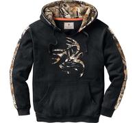 Legendary Whitetails Felpa con Cappuccio da Uomo, Grande e Alto, in onice, 3XL
