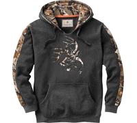 Legendary Whitetails - Felpa con Cappuccio da Uomo Mimetico, Uomo, Felpa, 6781, Carbone Heather, 3X-Large Big Tall