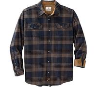 Legendary Whitetails Legendary Flannel Shirt Camicia con Bottoni, Melange Blu Navy, S Uomo