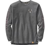 Legendary Whitetails Maglietta a Maniche Lunghe, atipica, da Uomo, Antracite Melange, XL