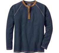 Legendary Whitetails - Maglietta Henley da Uomo a Maniche Lunghe, Casual, in 100% Cotone, Navy, L Alto