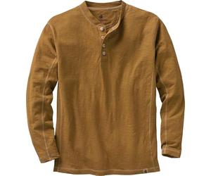 Legendary Whitetails Maverick Slub Henley Maglietta a Maniche Lunghe Senza Collo Uomo