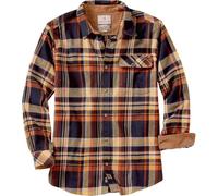 Legendary Whitetails Buck Camp Flannel Shirt Camicia Button-Down, Homestead Plaid, M Uomo