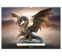 Legenden und Mythen - Legendäre Tiere (Wandkalender 2026 DIN A2 quer), CALVENDO Monatskalender: Tauchen Sie ein in eine Welt voller Wunder und Geheimnisse