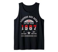 Legends Are Born 1987 Compleanno Vintage Retro 80s Cult Canotta