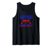 Legends Are Born in August Stars And Stripes Canotta