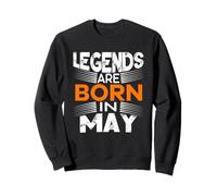 Legends Are Born in May with Crown Graphic Felpa