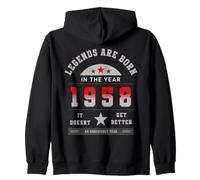 Legends Are Born in The Year 1958 It Doesn't Get Better Felpa con Cappuccio