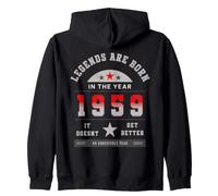 Legends Are Born in The Year 1959 It Doesn't Get Better Felpa con Cappuccio
