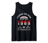 Legends Are Born in The Year 1969 Vintage Varsity Art Canotta