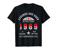 Legends Are Born in The Year 1969 Vintage Varsity Art Maglietta