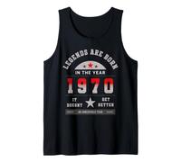 Legends Are Born in The Year 1970 Compleanno Vintage 70 Canotta