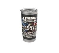 Legends Born In 1957 Vintage Patriotic Eagle 69th Birthday Bicchiere termico in acciaio inox doppia parete