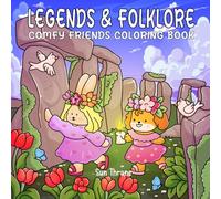 Legends & Folklore: Comfy Friends Coloring Book Featuring Mythical Animals in Cozy Urban Tales and Mystery Moments and Cute Conspiracy Theory Scenes for Adults and Teens